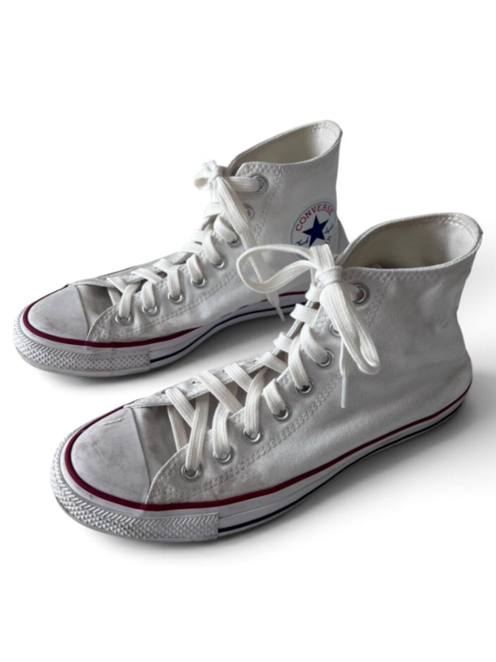 Classic Converse Chuck Taylor All Star High Tops - Optical White (Women's Size 9